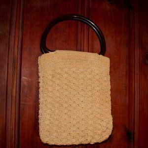 Vintage Handwoven bakelit handbag